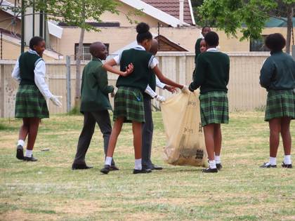 clean up day at st thomas